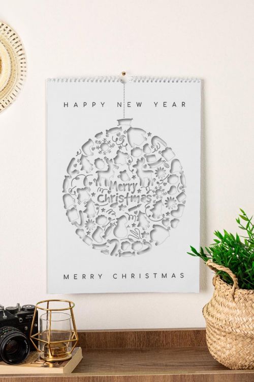 Ημερολόγιο Τοίχου ή Επιτραπέζιο 2024, White Christmas