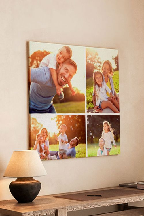 Πίνακας σε Καμβά με 4 Φωτογραφίες, Family Moments