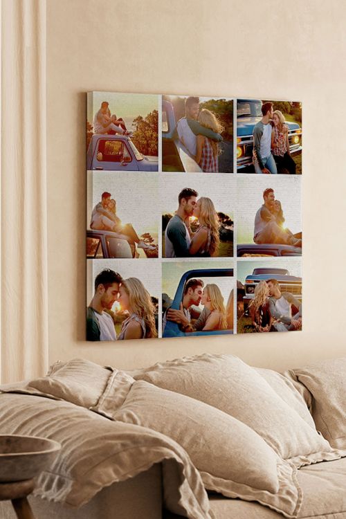 Πίνακας σε Καμβά με 9 Φωτογραφίες, Love Shots
