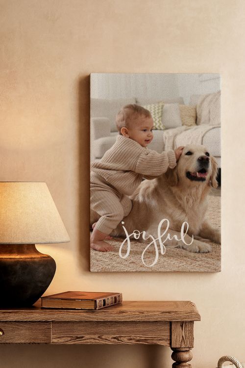 Πίνακας σε Καμβά με Φωτογραφία, Joyful Life