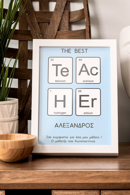 Κορνίζα με Φωτογραφίες, Best Teacher
