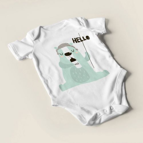 Βρεφικό Φορμάκι με Σχέδιο Hello