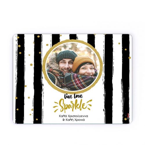 Mousepad Προσωποποιημένο, Live Love Sparkle