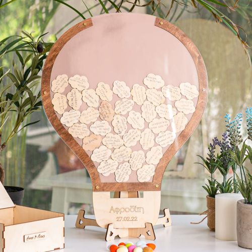 Premium Ξύλινο Ευχολόγιο, Brilliant Balloon, Προσωποποιημένο
