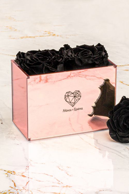 Παντοτινά Τριαντάφυλλα, Forever Rose Pink Gold - Geometric Love