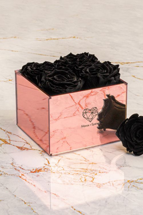 Παντοτινά Τριαντάφυλλα, Forever Rose Pink Gold - Geometric Love