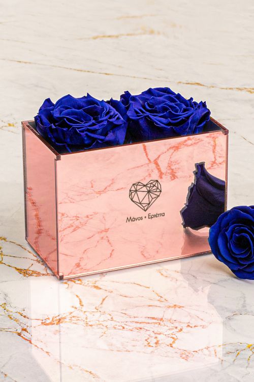 Παντοτινά Τριαντάφυλλα, Forever Rose Pink Gold - Geometric Love