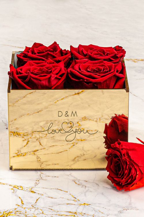 Παντοτινά Τριαντάφυλλα, Forever Red Rose Mirror - Love You