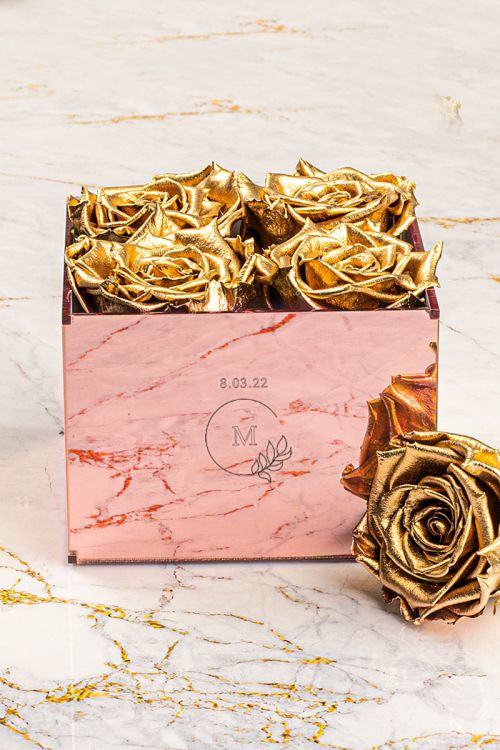 Παντοτινά Τριαντάφυλλα, Forever Rose Pink Gold - Celebrate Women
