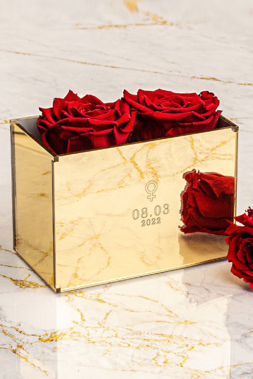 Παντοτινά Τριαντάφυλλα, Forever Red Rose Mirror - Female Gender