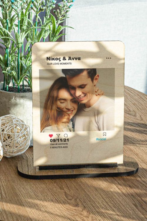 Επιτραπέζια Ξύλινη Κορνίζα, Our Love Moments