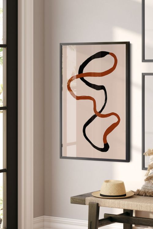 Line Art Abstract No25 Premium Poster