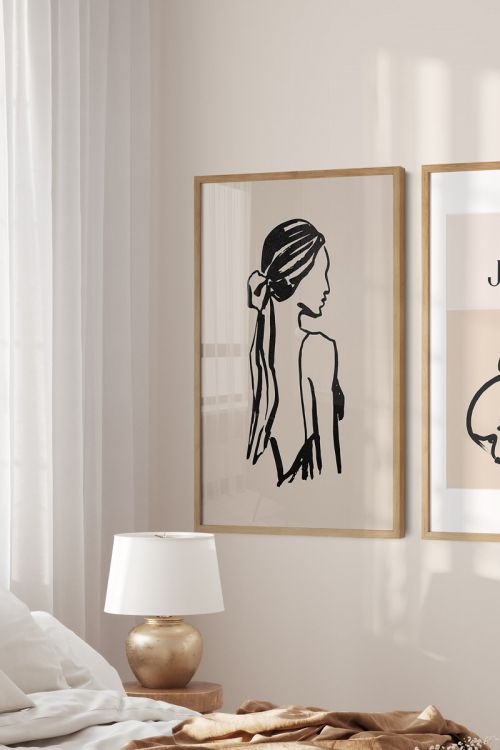 Black Art Woman Premium Poster