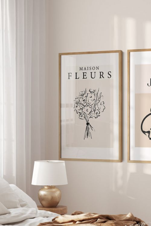 Maison Fleurs No1 Premium Poster