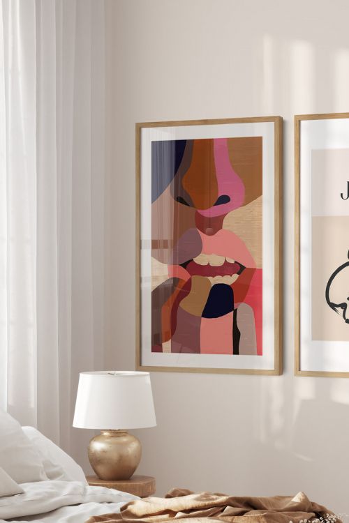 Watercolor Lips Premium Poster