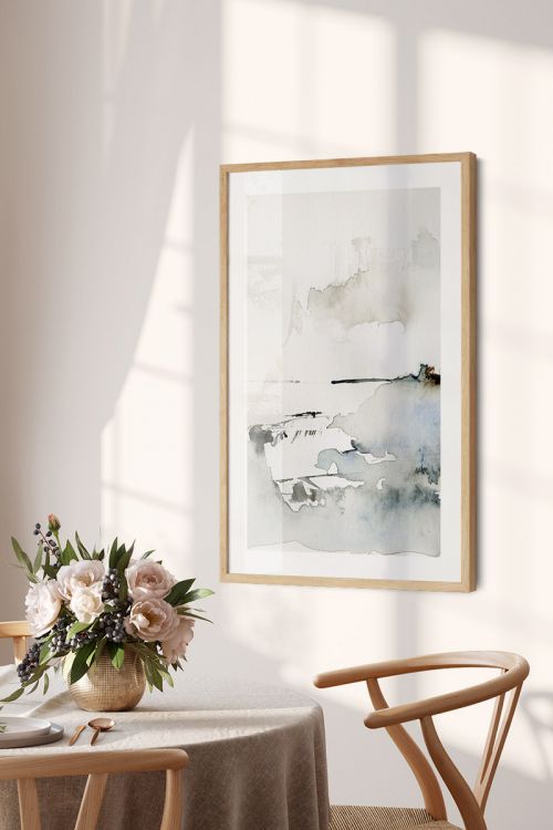 Watercolor Abstract Nature No3 Premium Poster