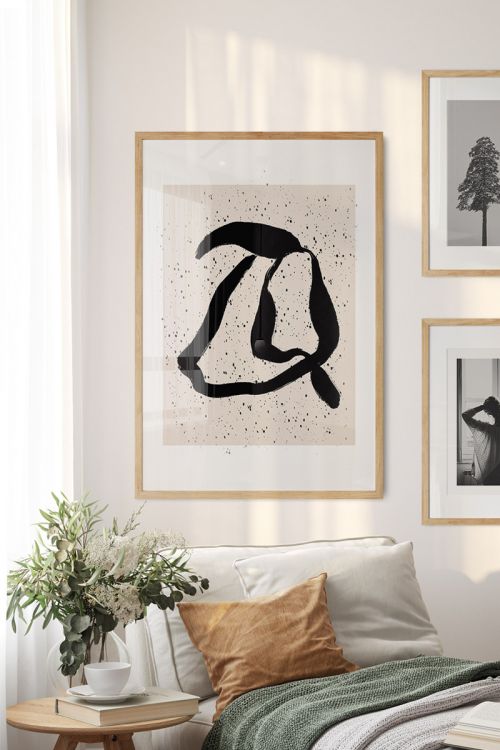 Line Art Abstract No36 Premium Poster