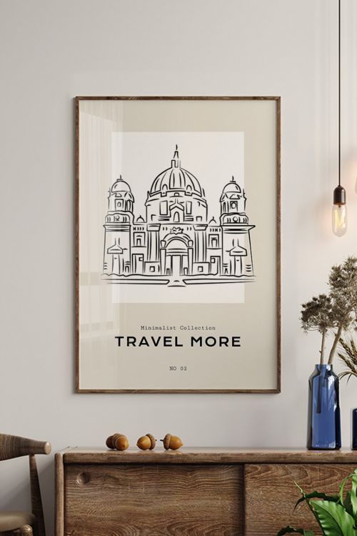 Travel More No2 Premium Poster