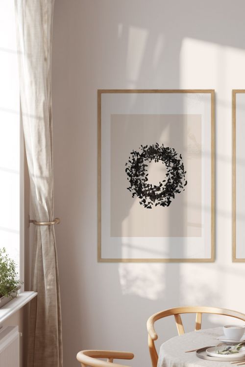 Line Art Abstract No34 Premium Poster