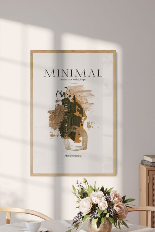 Minimal Multicolor No3 Premium Poster
