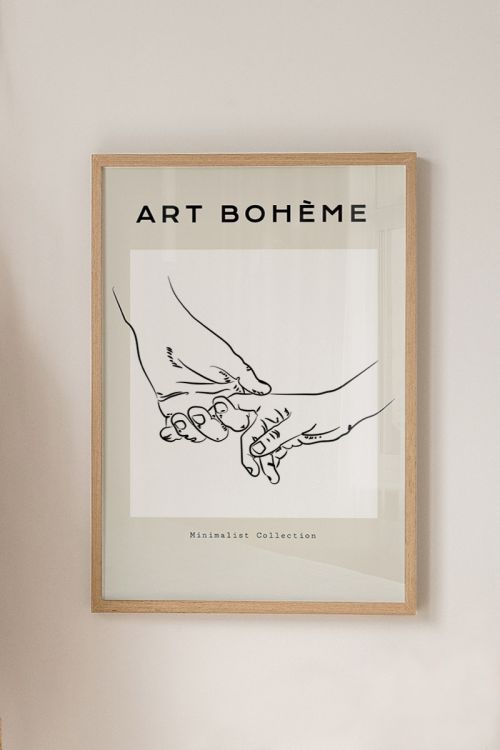 Art Boheme Hold My Hand No26 Premium Poster