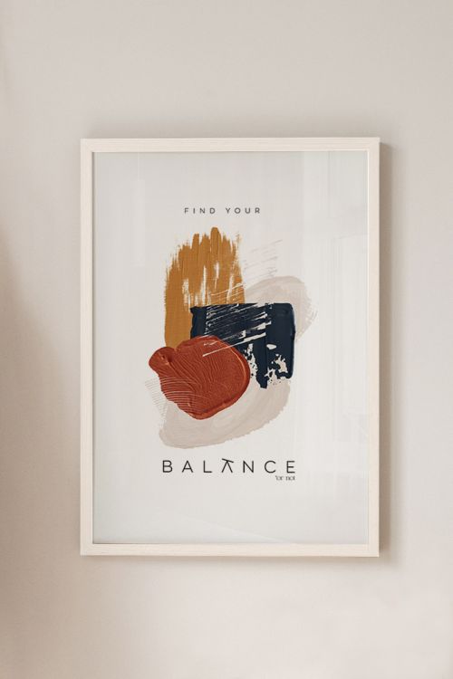 Find Your Balance No4 Premium Poster