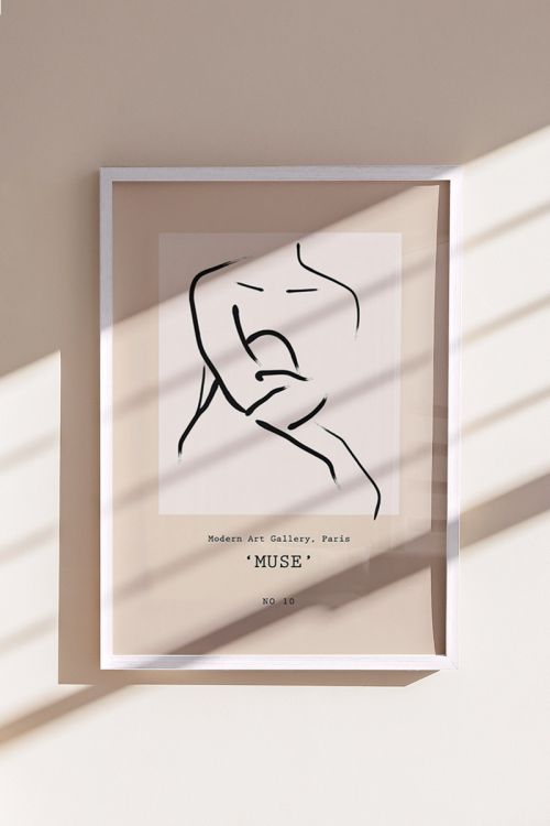 Muse Line Art No10 Premium Poster