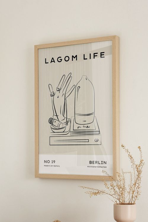 Lagom Life No19 Premium Poster