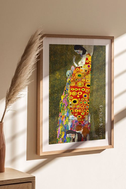 Gustav Klimt Hope Premium Poster