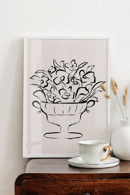 Maison Fleurs No4 Premium Poster