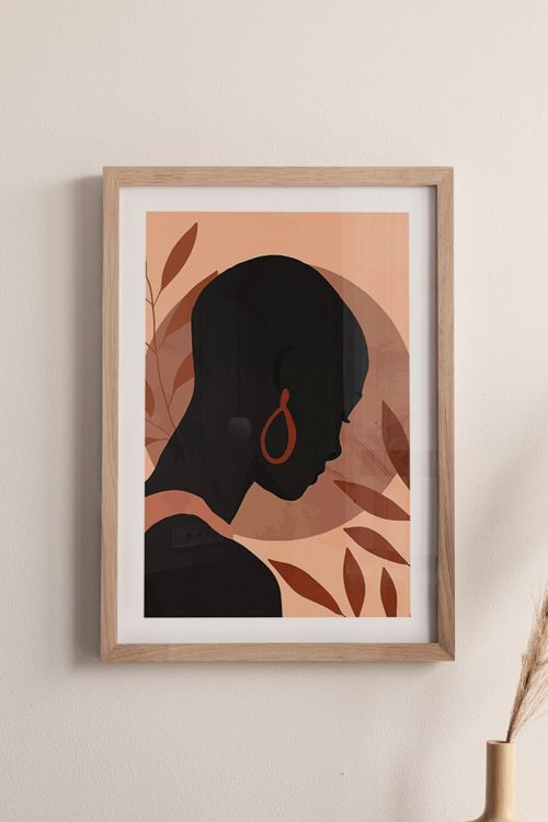Exotic Black Woman No7 Premium Poster