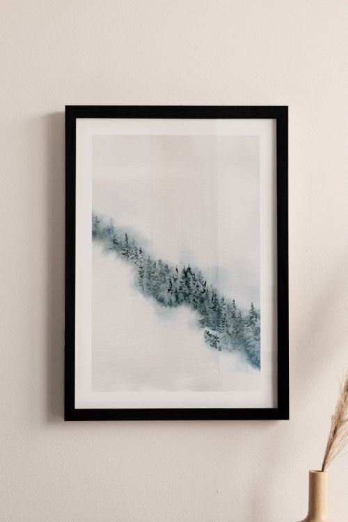 Watercolor Abstract Nature No7 Premium Poster