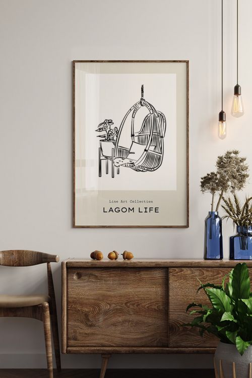 Lagom Life No30 Premium Poster