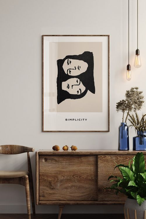 Simplicity Twins Premium Poster