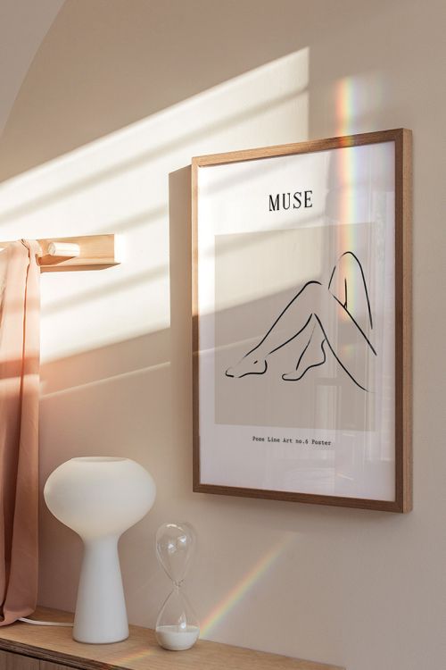 Muse Line Art No6 Premium Poster