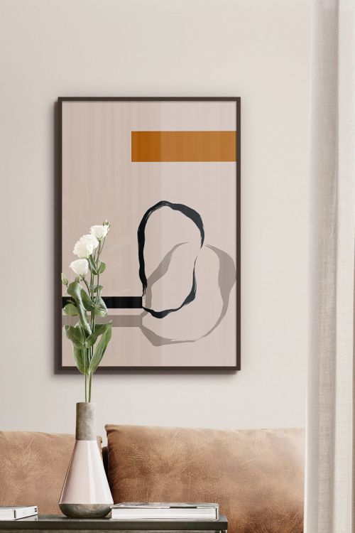 Line Art Abstract No15 Premium Poster