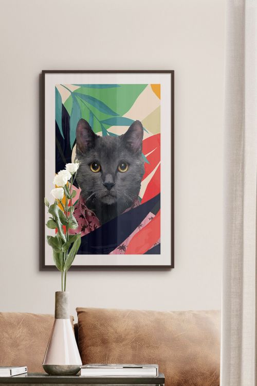 Cat Collage Premium Poster