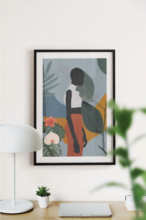 Exotic Black Woman No4 Premium Poster