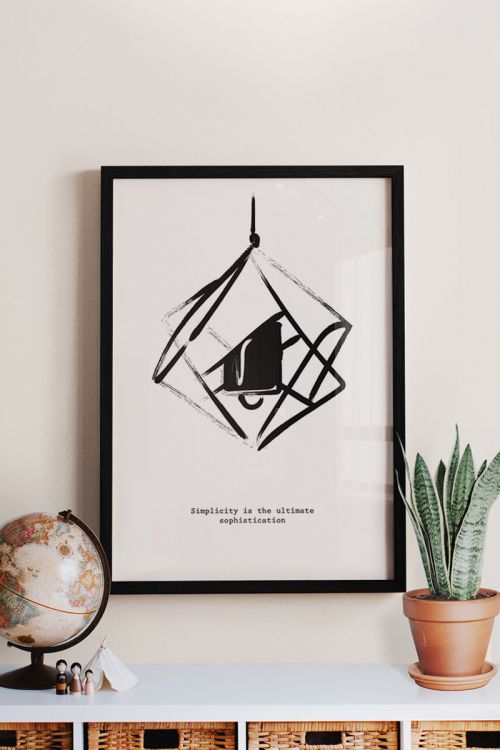 Sophistication Abstract Art Premium Poster