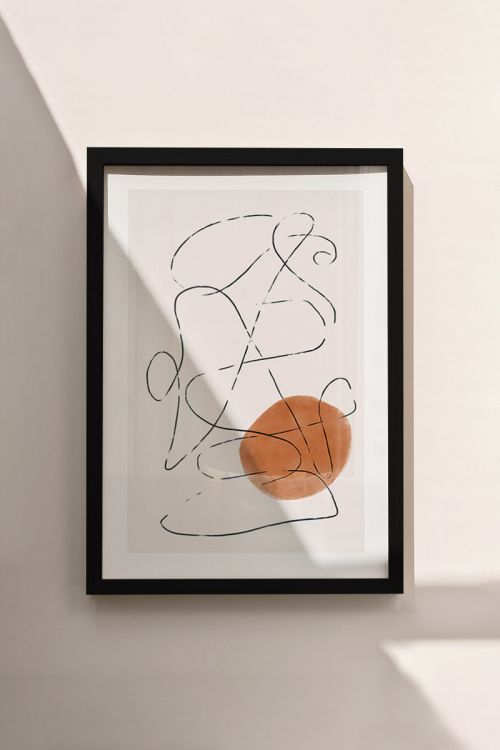 Line Art Abstract No2 Premium Poster