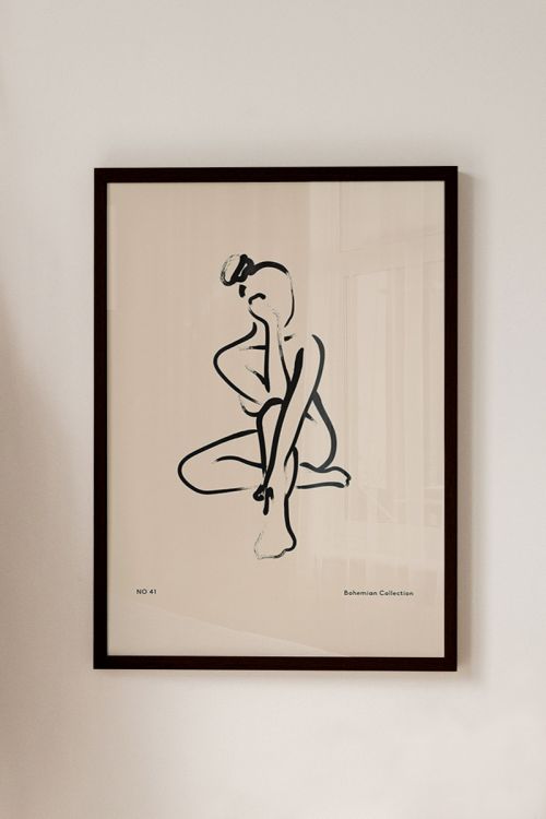 Female Silhouette No41 Premium Poster