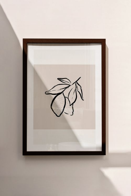 Line Art Abstract No28 Premium Poster