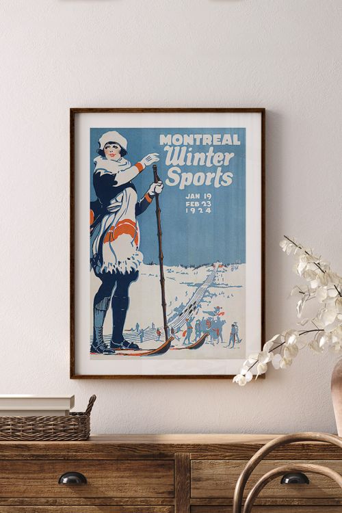 Montreal Winter Sports Premium Poster