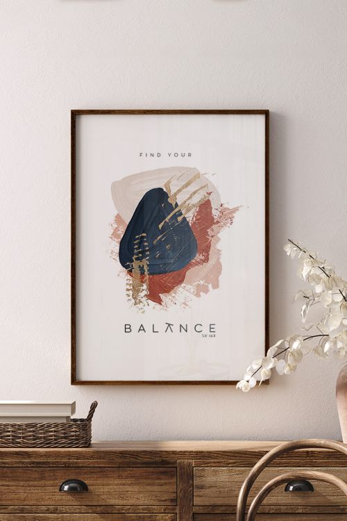 Find Your Balance No7 Premium Poster