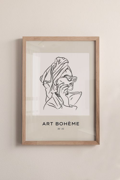 Art Boheme Lady No5 Premium Poster