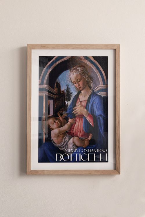 Botticelli Virgin Con Bambino Premium Poster