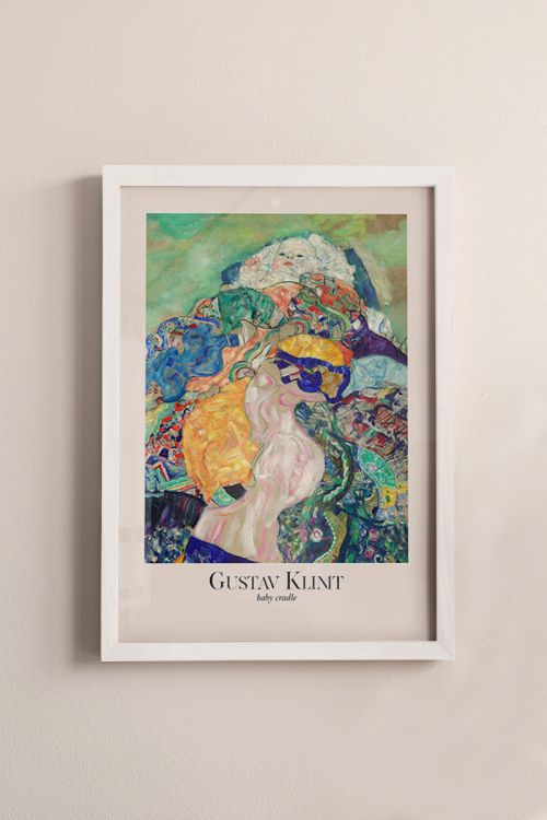 Gustav Klimt Baby Cradle Premium Poster