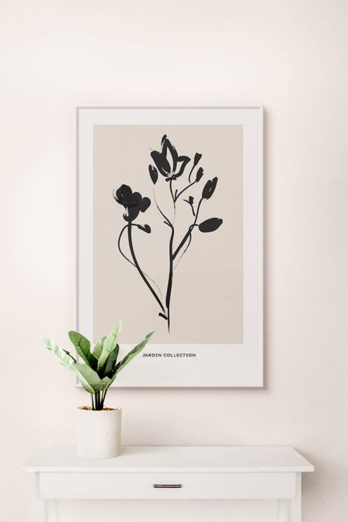 Minimalist Flower No35 Premium Poster