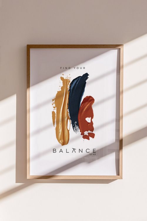 Find Your Balance No6 Premium Poster