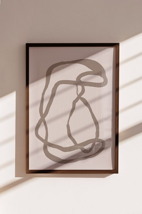 Line Art Abstract No16 Premium Poster